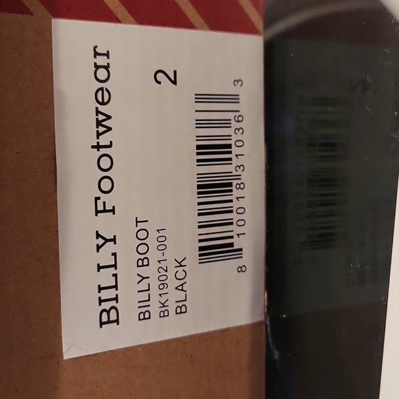 Billy Boots Black leather Size 2 Youth - Picture 4 of 4